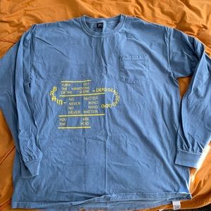 Brain dead long sleeve tee